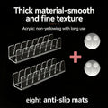2pcs Hat Storage Rack, Hat Display Stand, Desktop Storage, Bedroom Storage, Acrylic Plastic, Can Store 7 Hats, Transparent