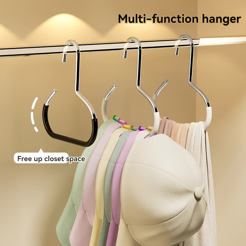 1pc New Hat Hanger, Hat Storage Fantastic 1 One Hanger Can Hang 8 Top Hats, Dormitory Wardrobe Inner Hanging Baseball Cap Sling Home Multifunctional Hanging Hat Display Rack, No Trace, No Hook