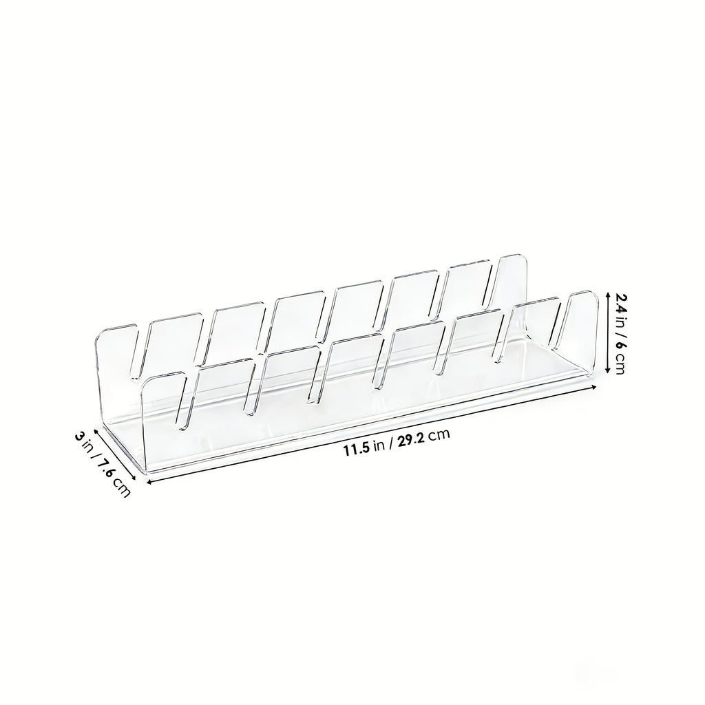 2pcs Hat Storage Rack, Hat Display Stand, Desktop Storage, Bedroom Storage, Acrylic Plastic, Can Store 7 Hats, Transparent